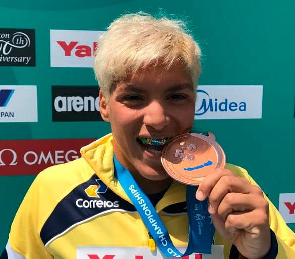 Ana Marcela Cunha bronze Mundial de Budapeste 2017