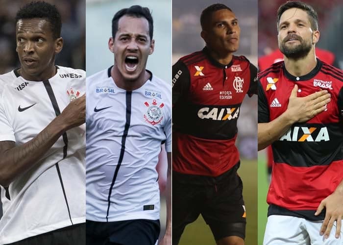 Corinthians x Flamengo: relembre os últimos dez duelos e vote posição por posição nos duelos do LANCE!