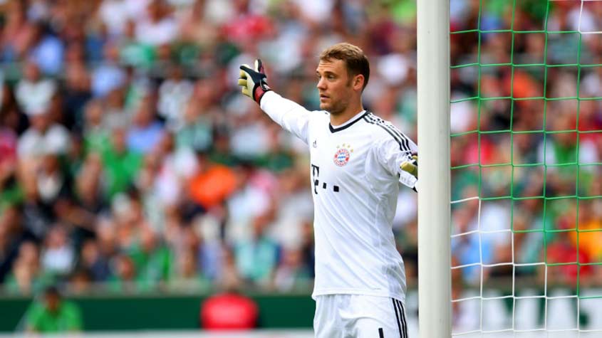 Neuer abre a seleção. O goleiro integra o Bayern