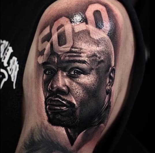 Mayweather publica tatuagens feitas por fãs em sua homenagem