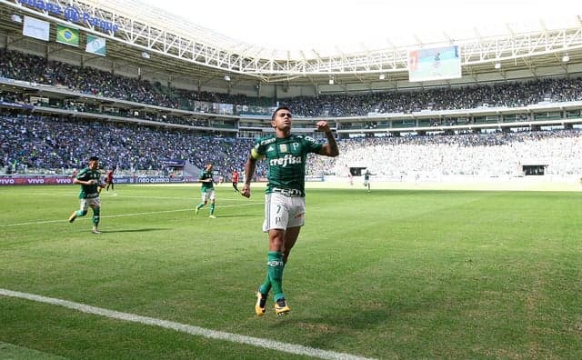 Dudu completa 150 jogos pelo Palmeiras: ele é o artilheiro do Allianz Parque, com 20 gols