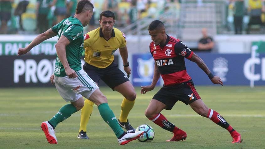 No último confronto entre Palmeiras e Flamengo, no Allianz Parque, vitória por 2 a 0 dos paulistas. Veja a galeria