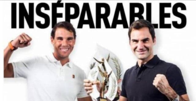 Federer e Nadal L´Equipe premiação