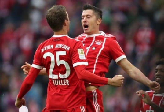 Müller e Lewandowski - Bayern de Munique