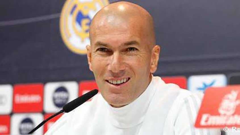 Zidane na coletiva de hoje