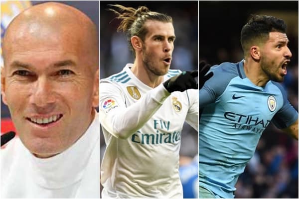 Zidane, Bale e Aguero movimentaram o domingo no mercado de transferências