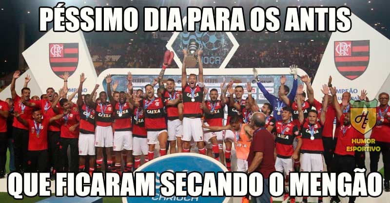 Rubro-negros comemoram título da Taça Guanabara
