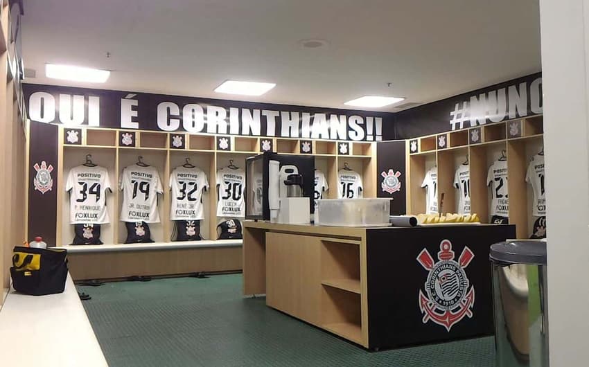 Vestiário do Corinthians no Allianz