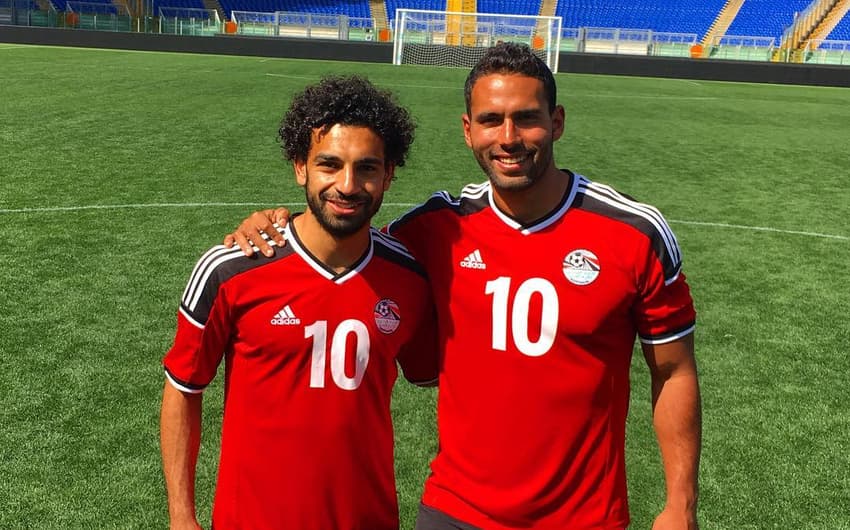 Mo Salah e o amigo Aly Mazhar