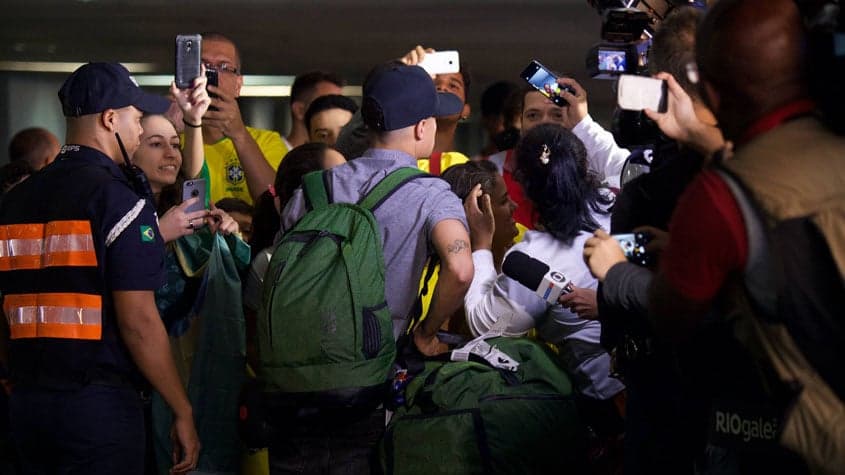 Seleção Brasileira chega no Brasil