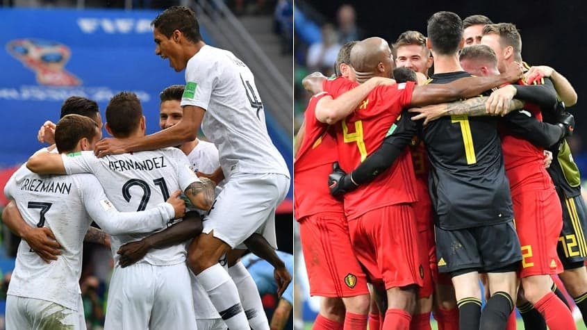 França e Bélgica se enfrentam pela semifinal da Copa do Mundo