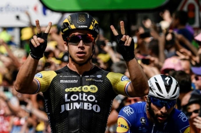 Dylan Groenewegen chegou a sua segunda vitória consecutiva no Tour de France ao ganhar a oitava etapa