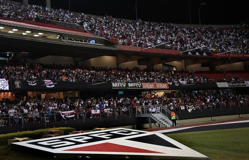 No último jogo do São Paulo no Morumbi quase 60 mil torcedores estiveram presentes