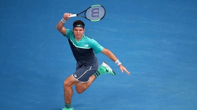 Milos Raonic no Australian Open em 2019