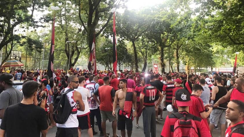 Torcida do Flamengo na Gávea