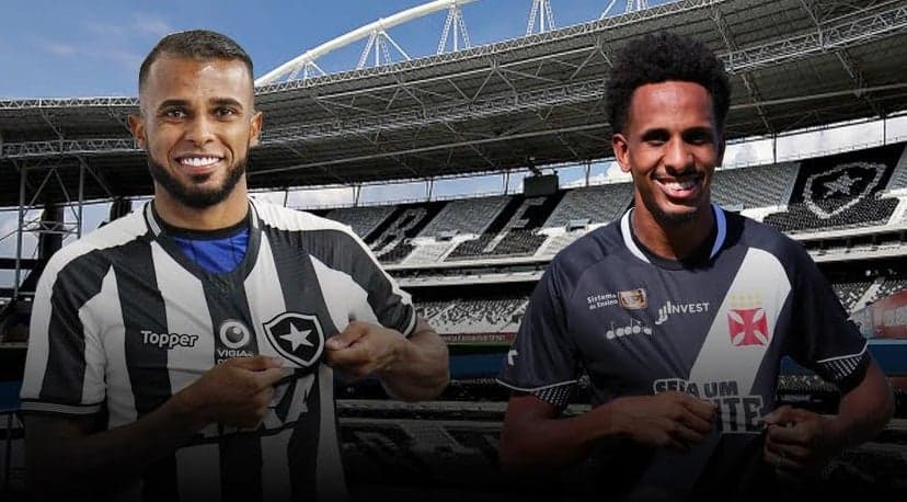 Alex Santana e Lucas Mineiro: destaques de Botafogo e Vasco, respectivamente. Veja imagens da dupla a seguir