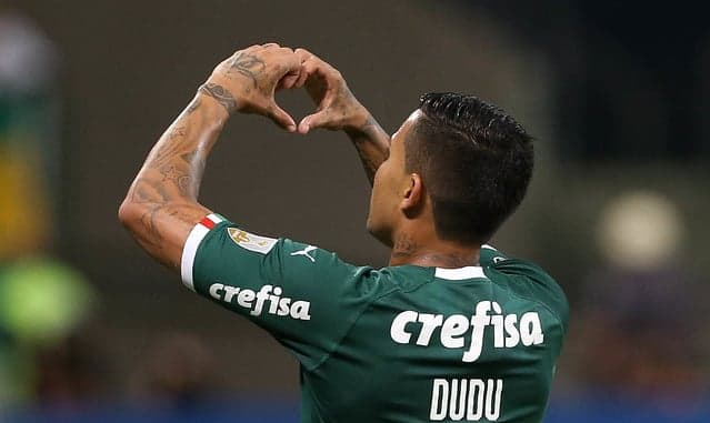 Dudu foi o principal jogador do Palmeiras na vitória sobre o Junior Barranquilla