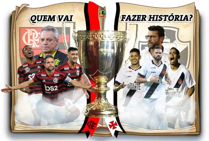 Arte - Flamengo x Vasco - Final Carioca  (Quem vai fazer história?)