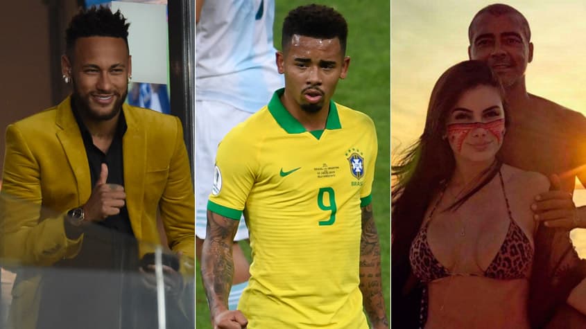 Montagem - Neymar, Jesus e Romário