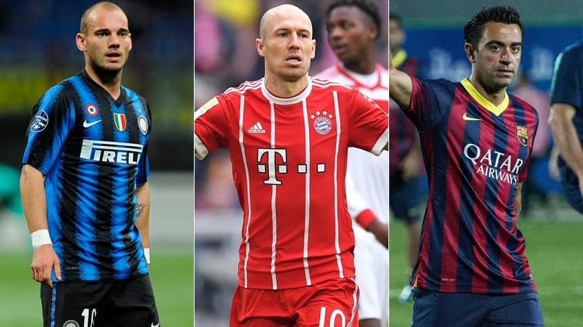 Sneijder anunciou sua aposentadoria, nesta segunda-feira e se juntou a Robben e Xavi na lista de grandes jogadores que deixaram o futebol em 2019.