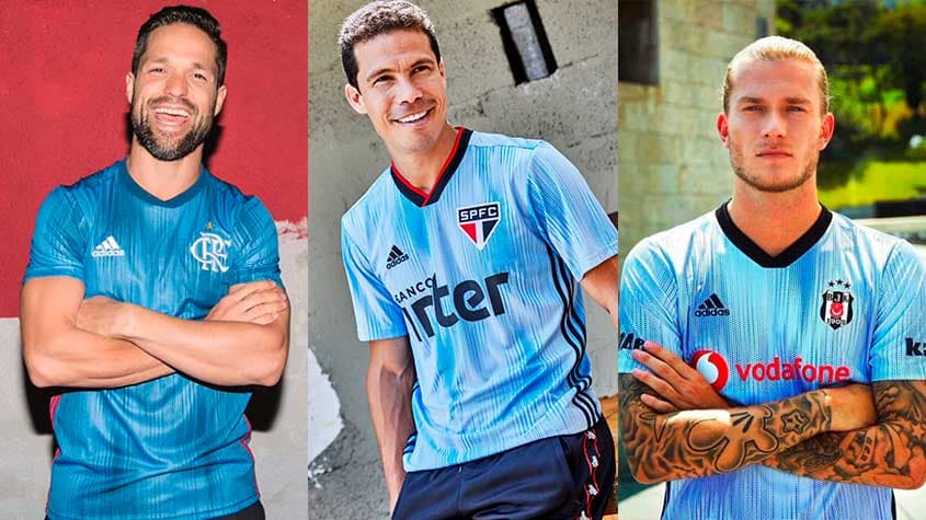 Camisas da Adidas: Flamengo, São Paulo e Besiktas