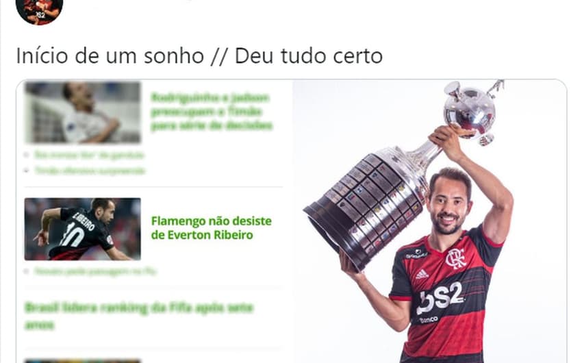Everton Ribeiro Twitter Flamengo