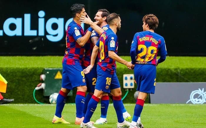 Celta de Vigo x Barcelona - Lionel Messi e Luis Suárez