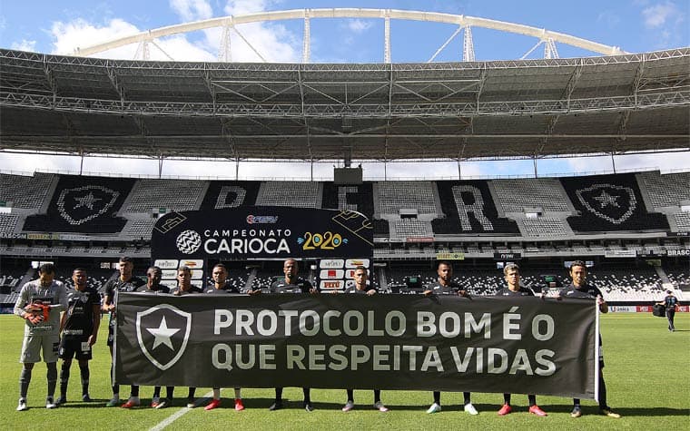 Protesto Botafogo x Cabofriense