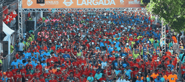 Largada da 10K Tribuna de 2019, com a participação de 20 mil corredores. (Divulgação)