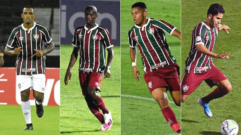 Montagem Fluminense - Digão, Luiz Henrique, Marcos Paulo e Igor Julião