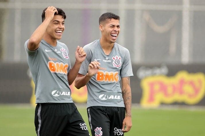 Roni e Gabriel Pereira - Treino Corinthians