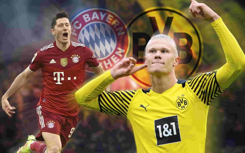 Dois dos maiores artilheiros do planeta disputam neste sábado a liderança do Campeonato Alemão em Dortmund x Bayern