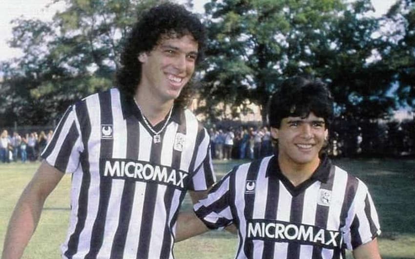 Casagrande e Hugo Maradona