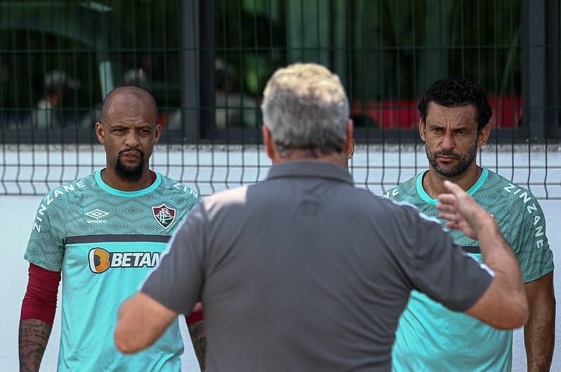 Fred, Felipe Melo e Abel Braga - Fluminense