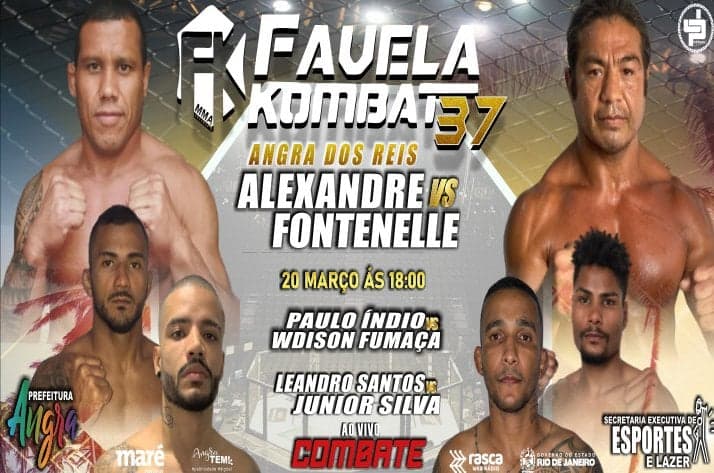 Alexandre Baixinho e Claudionor Fontenelle farão a luta principal do Favela Kombat 37