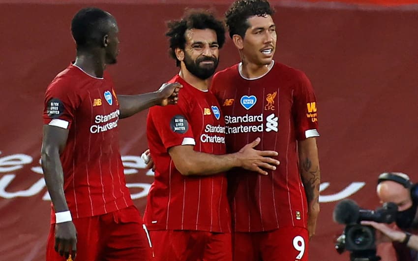 Sadio Mané, Mohamed Salah e Roberto Firmino - Liverpool