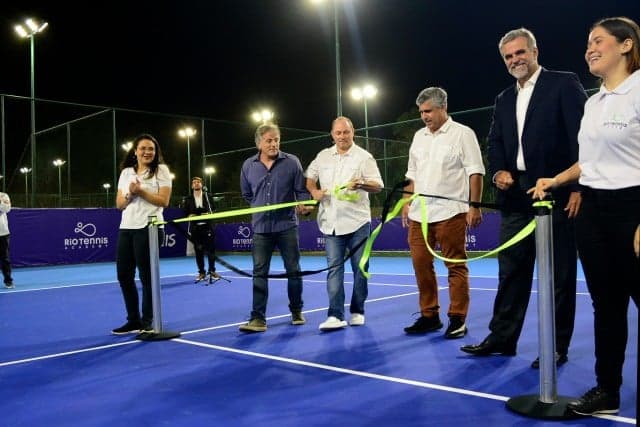 Sócios Rio Tennis Academy inauguração