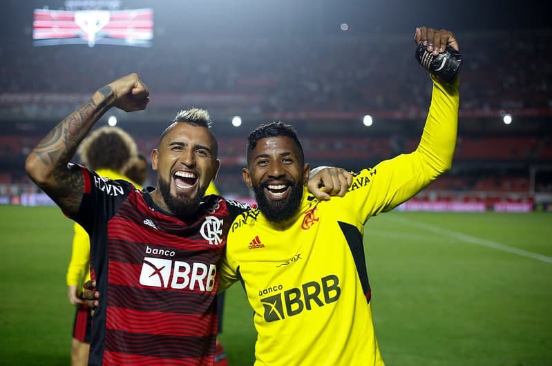 São Paulo x Flamengo - Vidal e Rodinei