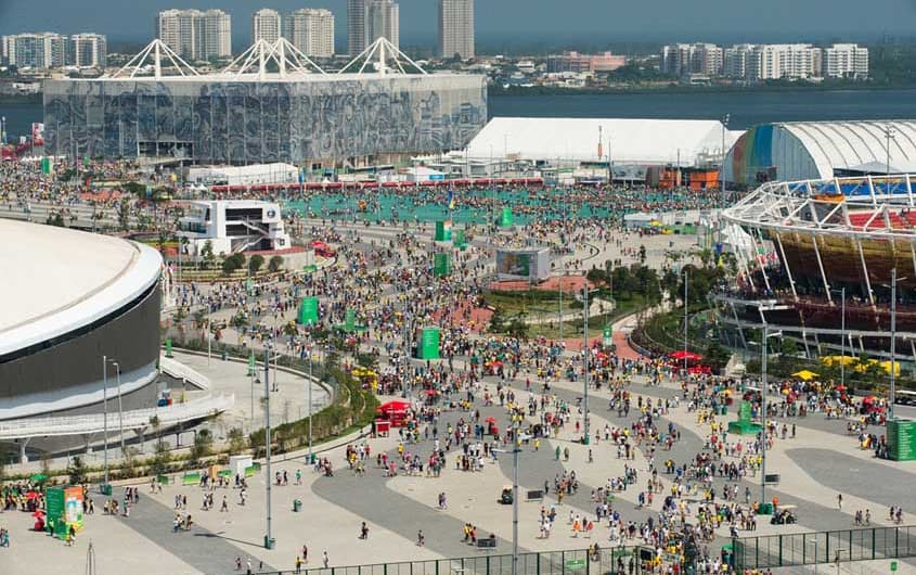Parque Olímpico da Barra durante a Paralimpiada.