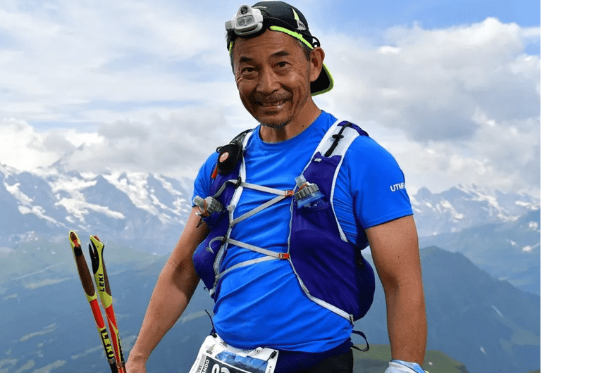 Orlando Yamanaka, de 59 anos, que morreu na noite desta segunda-feira (22) após sofrer um acidente durante uma das provas da Ultra-Trail du Mont-Blanc. (Reprodução)