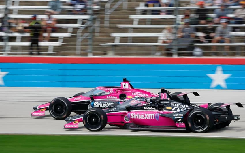 Helio Castroneves e Simon Pagenaud