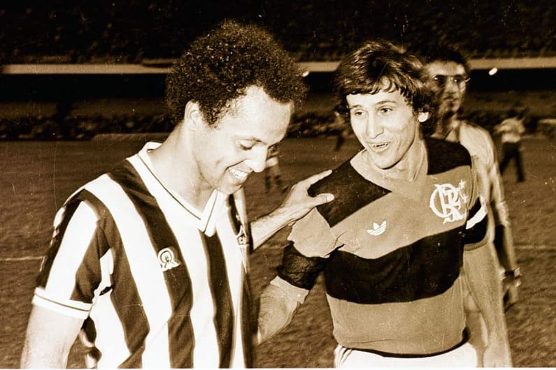 Zico - Atlético-MG x Flamengo (Foto: Arquivo LANCE!)