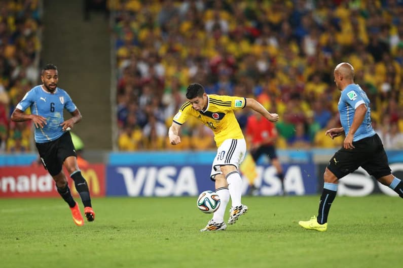 Colômbia x Uruguai - James Rodriguez (Foto: Paulo Sérgio/LANCE!Press)