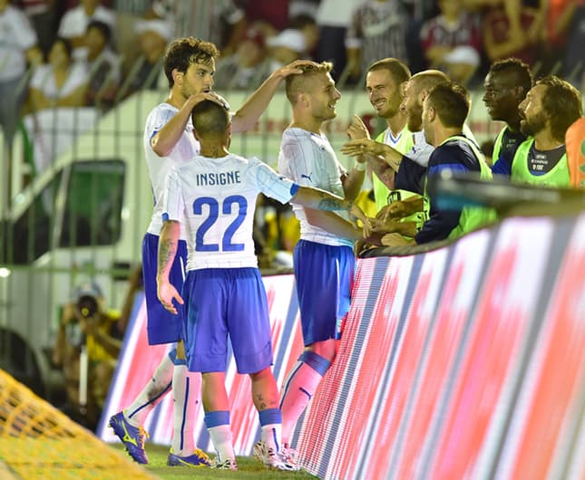 Itália derrota o Fluminense em Volta Redonda em jogo de oito gols (Foto: Giuseppe Cacace/AFP)