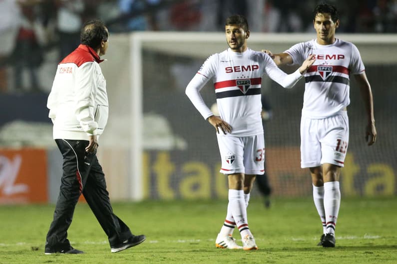 Muricy, Ganso e Bosquilia (Foto: Eduardo Viana/LANCE!Press)