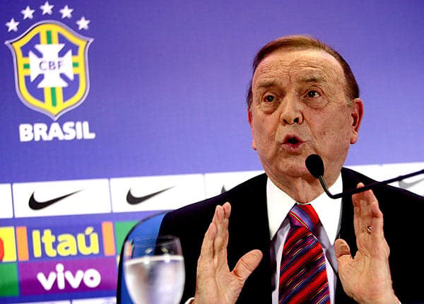 Coletiva do José Maria Marin na CBF (Foto: Mowa Press)