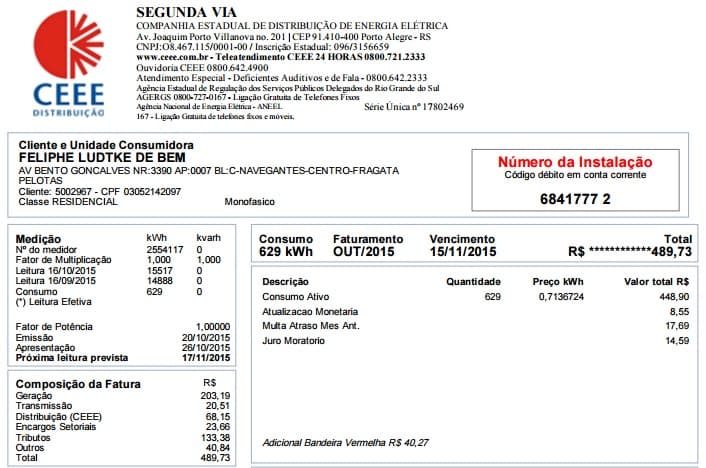 Contas de luz da Boca do Lobo foram registradas em nome de Phelipe (Foto: LancePress!)