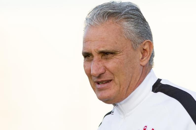 Tite - treino do Corinthians