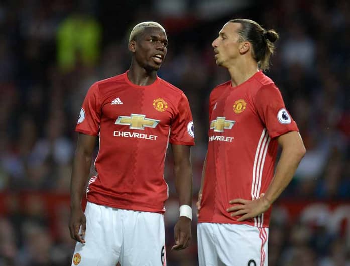 Pogba e Ibrahimovic - Manchester United x Southampton