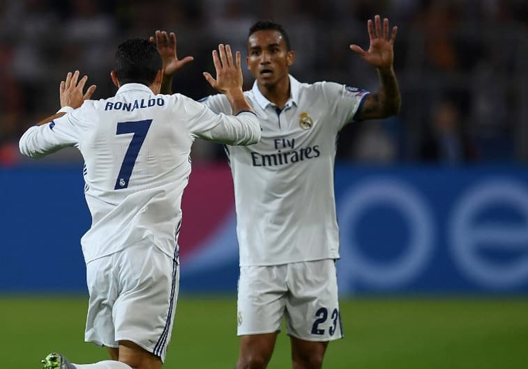 Danilo e Cristiano Ronaldo - Borussia Dortmund x Real Madrid